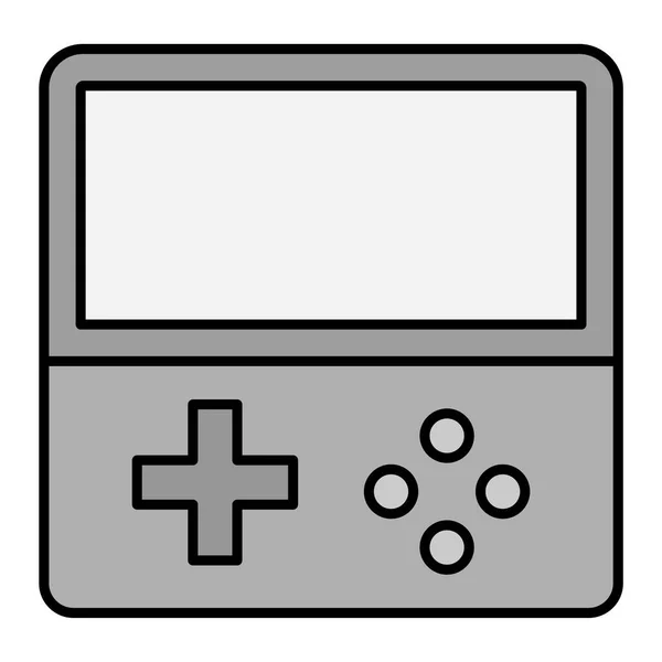 Game Console Gamepad Vector Illustration — Vetor de Stock