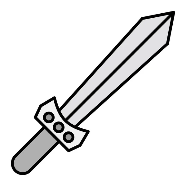 Toy Sword Icon Vector Illustration — Vector de stock