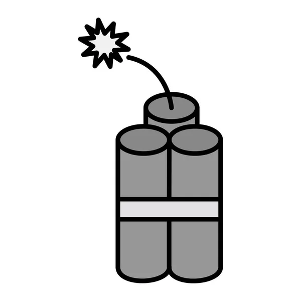 Dynamite Icon Illustration Vector White Background — ストックベクタ