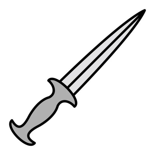 Vector Illustration Dagger Icon — Stock Vector