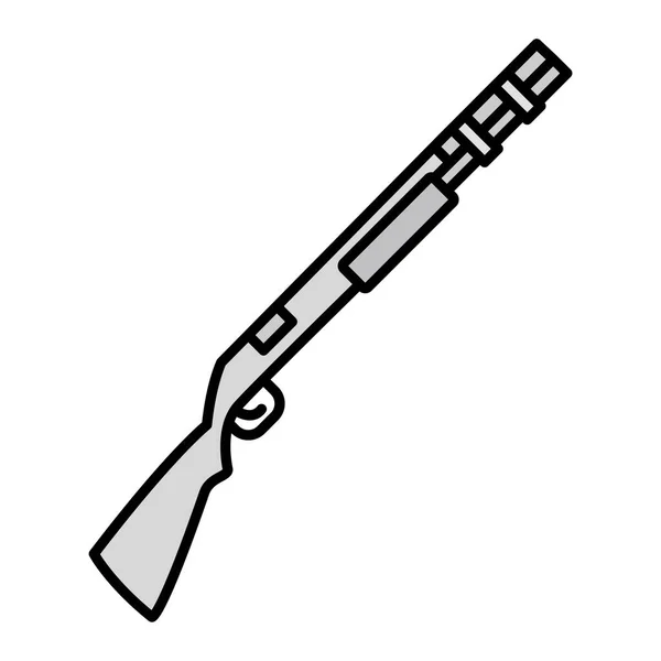 Shotgun Vector Glyph Icon Design — Stok Vektör