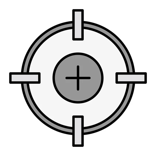 Ziel Icon Vektor Illustration — Stockvektor