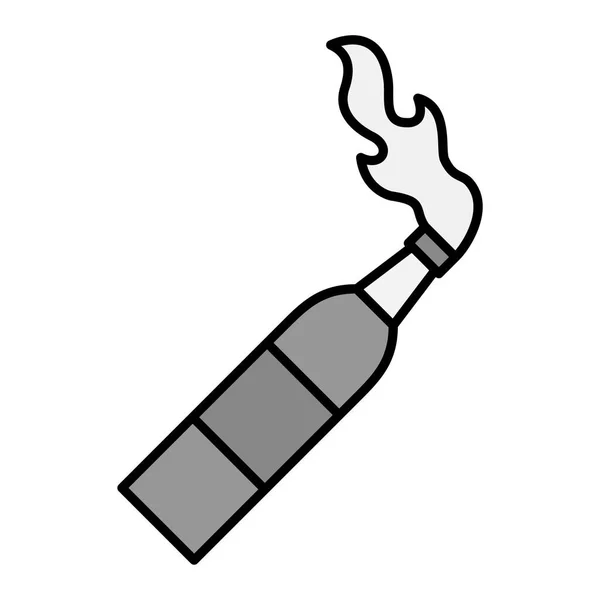 Molotov Cocktail Vector Icon Illustration Design — Stock Vector
