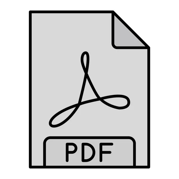Ícone Formato Arquivo Pdf Ilustração Vetorial —  Vetores de Stock