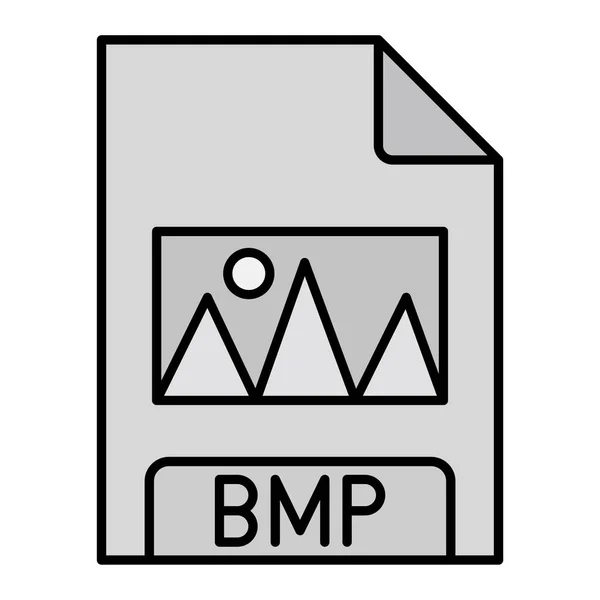 Bmp Filformat Ikon Vektor Illustration — Stock vektor