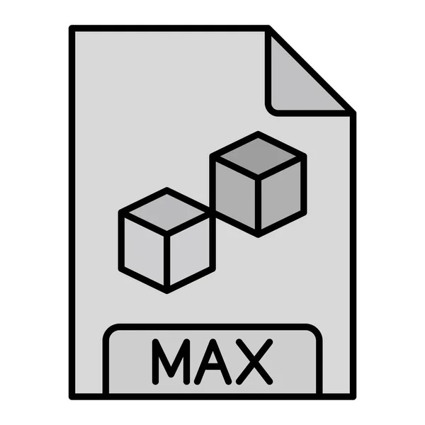 Max文件格式图标 矢量说明 — 图库矢量图片