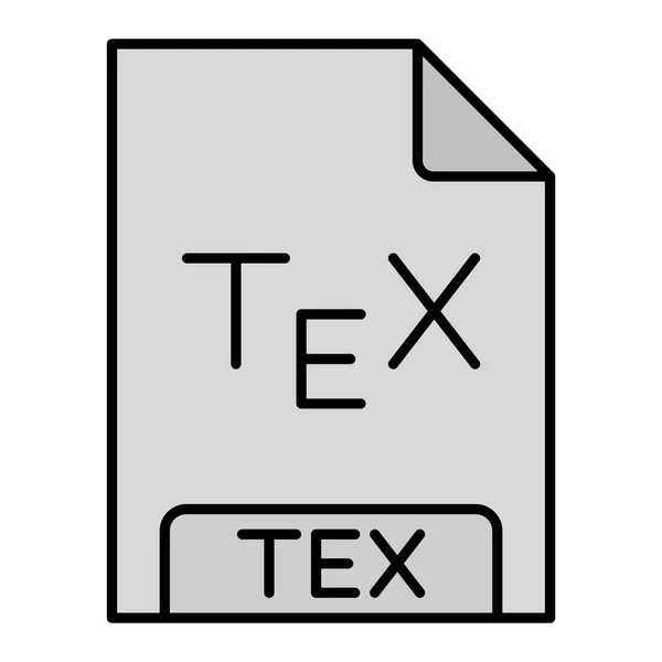 Tex文件格式图标矢量插图 — 图库矢量图片