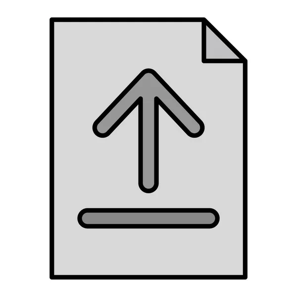 File Upload Icon Vector Illustration — Archivo Imágenes Vectoriales