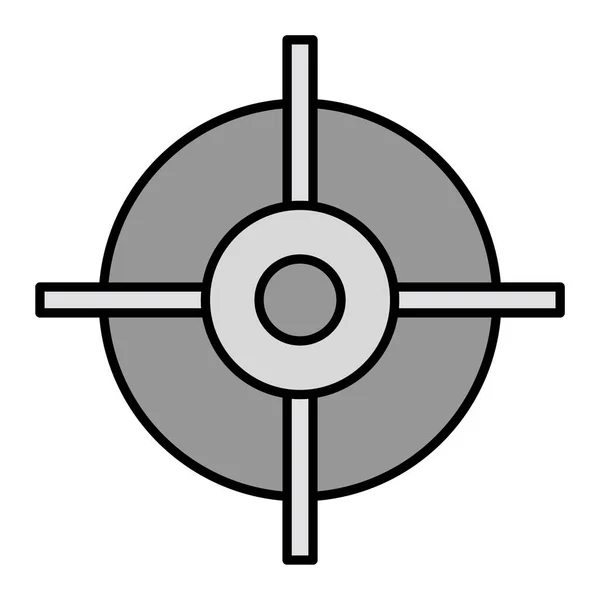 Ziel Icon Vektor Illustration — Stockvektor