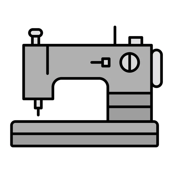 Icona Della Macchina Cucire Illustrazione Schematica Vecchie Icone Vettoriali Auto — Vettoriale Stock