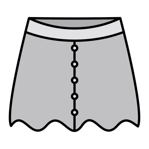 Skirt Icon Outline Illustration Clothes Vector Symbol Stock — Vettoriale Stock