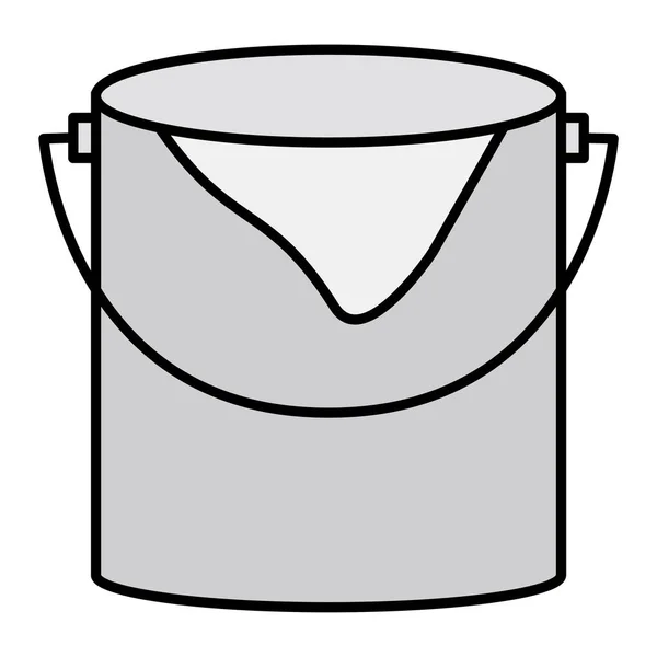 Bucket Icon Simple Illustration Paint Vector Icons Web — Stock Vector