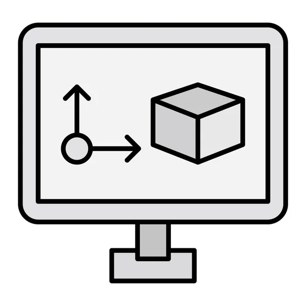 Illustration Des Computer Icon Vektors — Stockvektor