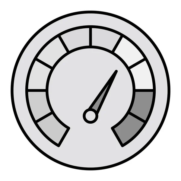 Tacho Symbol Umriss Illustration Von Stoppuhr Vektorsymbolen Für Das Web — Stockvektor