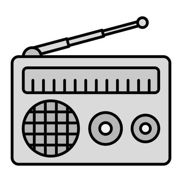 Radio Icon Outline Music Instrument Vector Symbol Stock Illustration Isolated — стоковый вектор