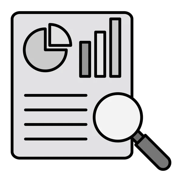 Pictogram Van Bedrijfs Financiële Lijn Vectorillustratie — Stockvector