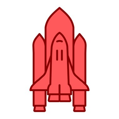 roket fırlatma simgesi vektör illüstrasyon tasarımı