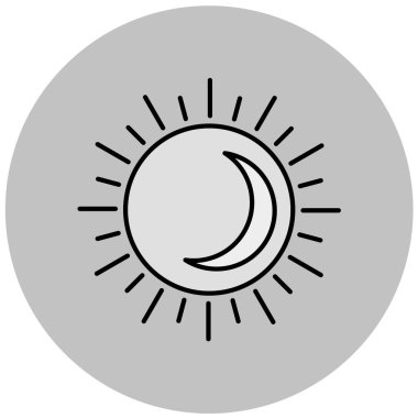 Güneş Simgesi Vektör illüstrasyonu