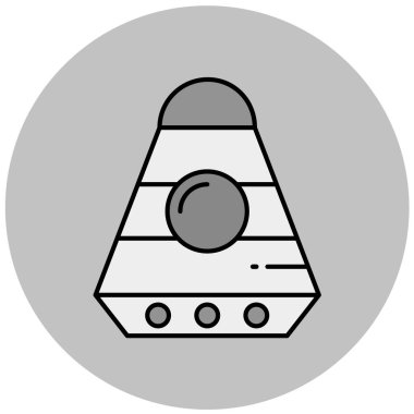 Tek besin simgesinin vektör illüstrasyonu