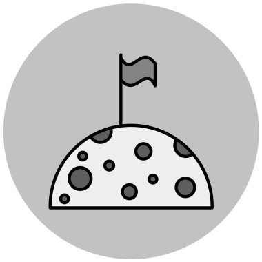 Ay sembolü simgesi çizimi