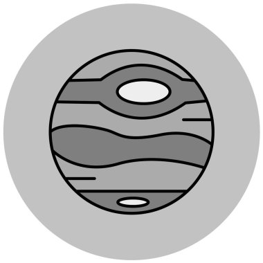 Ay. Web simgesi basit illüstrasyon