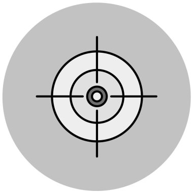 hedef simge, vektör illüstrasyonu