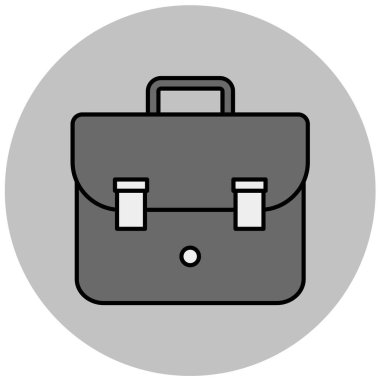 Evrak çantası. Web simgesi vektör illüstrasyonu