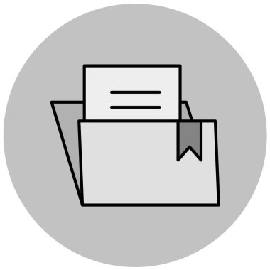 belge simgesi, vektör çizimi