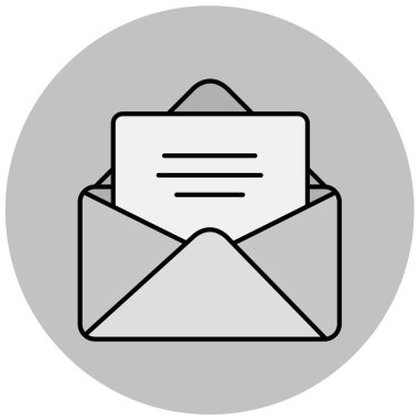 zarf, e- posta, e- posta, ileti simgesi vektörü 