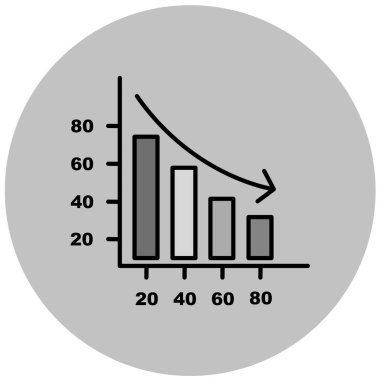 Siyah stil resim simgesi. Hisse senedi sembolü beyaz arkaplanda. düz dizayn. vektör illüstrasyonu