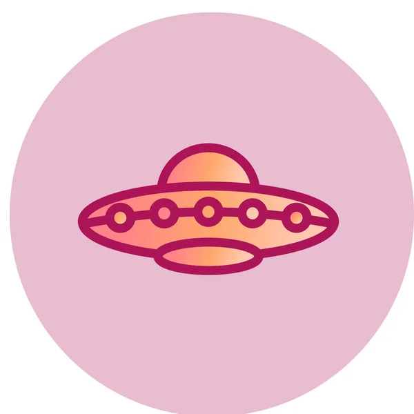 Illustrazione Vettoriale Icona Ufo — Vettoriale Stock