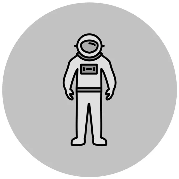 Ilustração Vetor Ícone Astronauta —  Vetores de Stock