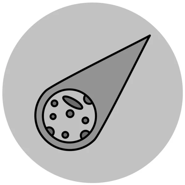 Hold Vetítés Web Ikon Egyszerű Illusztráció — Stock Vector