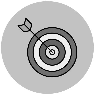 hedef simge, vektör illüstrasyonu