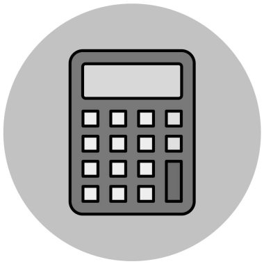 hesap makinesi simgesi, vektör illüstrasyonu