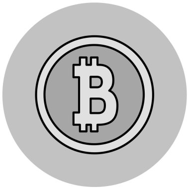 Eğilim biçimi izole edilmiş arkaplanda bitcoin simgesi