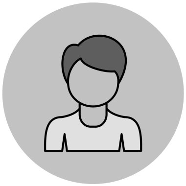 Moda Biçimli Avatar Simgesi İzole Arkaplan