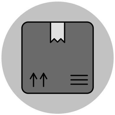 Bir dağıtım simgesinin vektör illüstrasyonu