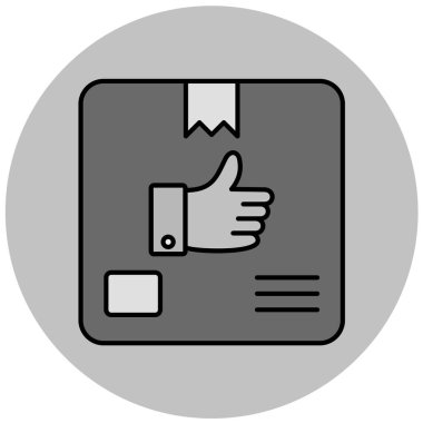 Bir alışveriş poşeti simgesinin vektör çizimi