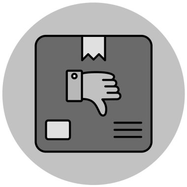 Bir dağıtım simgesinin vektör illüstrasyonu