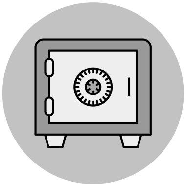 güvenli düz vektör simgesi