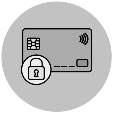 Kredi kartı vektör simgesi