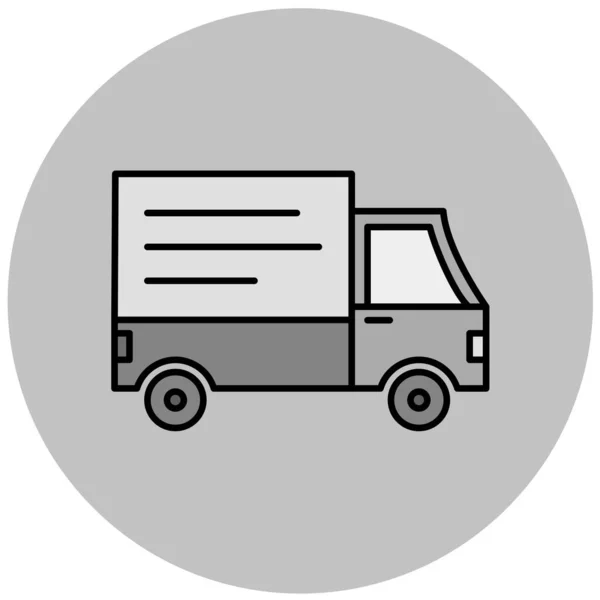 Camião Entregas Design Simples — Vetor de Stock