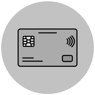 Kredi kartı vektör simgesi
