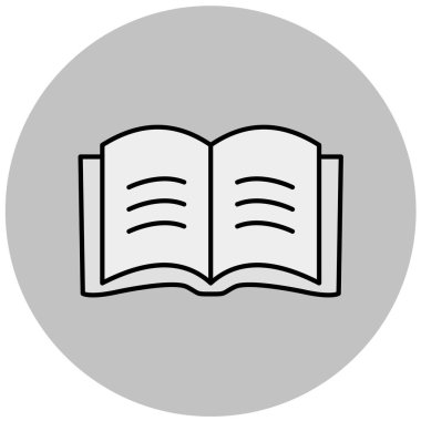 kitap simgesi vektör illüstrasyonu