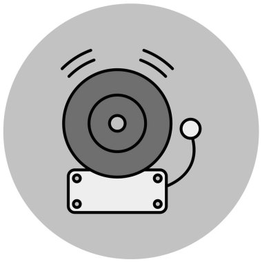 Zil, web simgesi basit illüstrasyon