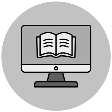 kitap simgesi, vektör illüstrasyonu