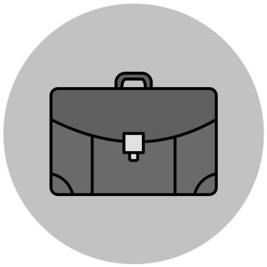 evrak çantası simgesi, vektör illüstrasyonu