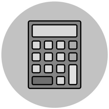 hesap makinesi simgesi, vektör illüstrasyonu