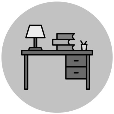 masa simgesi vektör illüstrasyonu